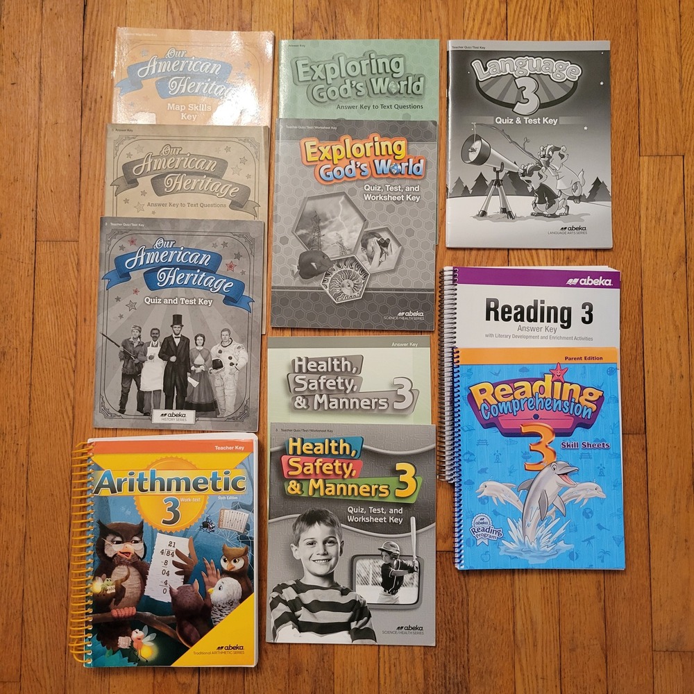 Abeka Grade 3 Homeschool Teacher Answer Key Books Arithmetic Science Health